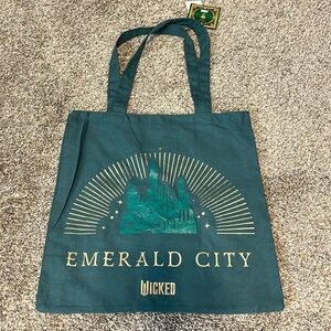 Wicked Green & Gold Emerald City Universal Tote Bag NWT